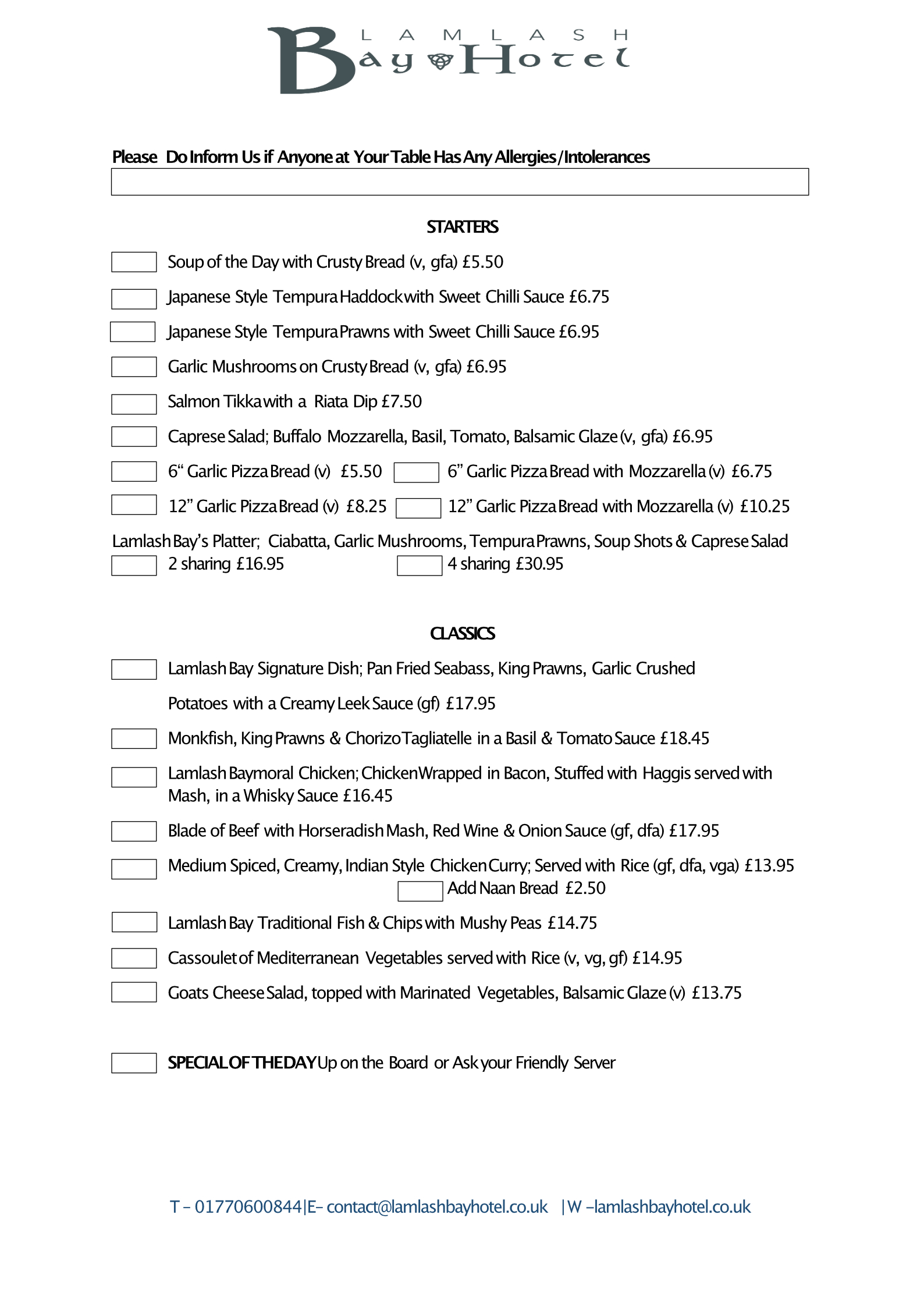 2021 Covid Main restaurant MenuPG1